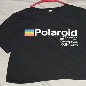Polaroid cropped tee